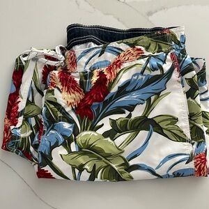 Nautica Hawaiian Print Swim Trunks